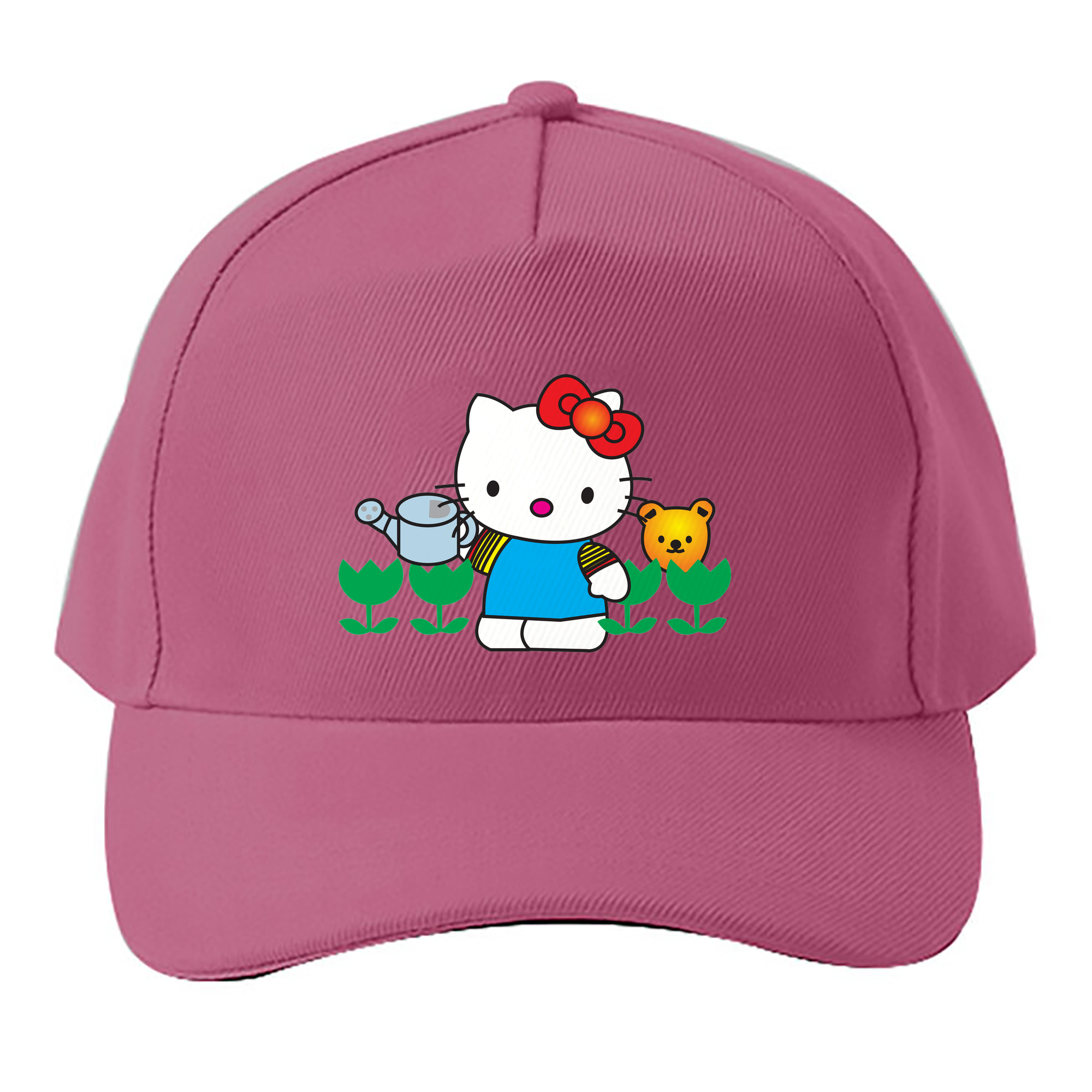 （画像用） Hello Kitty ハローキティ ベースボールキャップ 綿100％ 男女兼用 帽子 スポーツ